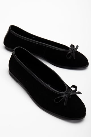 Freya Leather Ballerina Flats