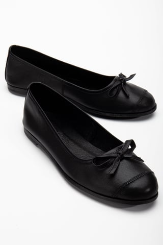Brooklyn Leather Ballerina Flats