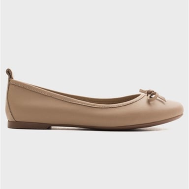 Florence Leather Ballerina Flats