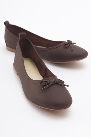 Florence Leather Ballerina Flats