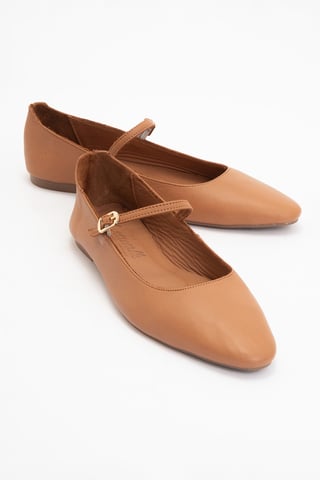 Lara Leather Mary Jane Flats