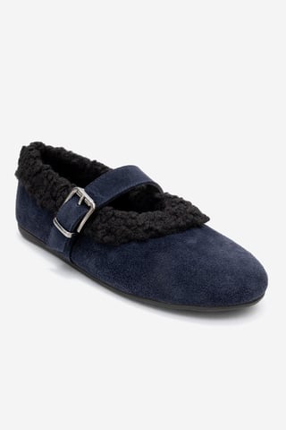Guin Leather Strap Flat Women
