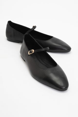 Lara Leather Mary Jane Flats