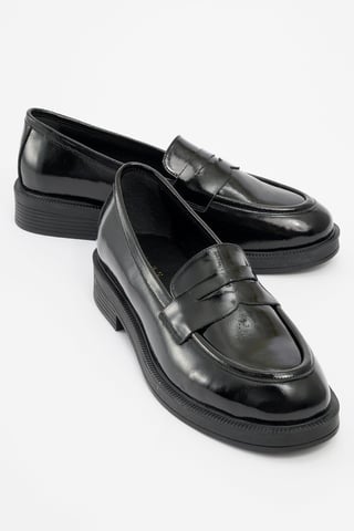 Bree Platform Penny Leather Loafer Women