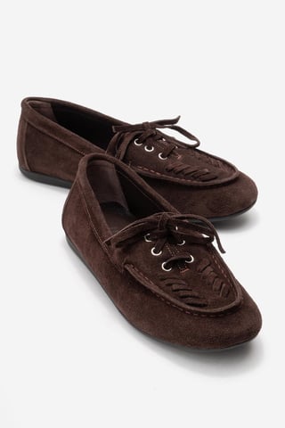 Lorven Leather Lace Up Loafer Women