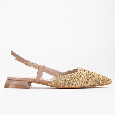 Riley Woven Slingback Flats