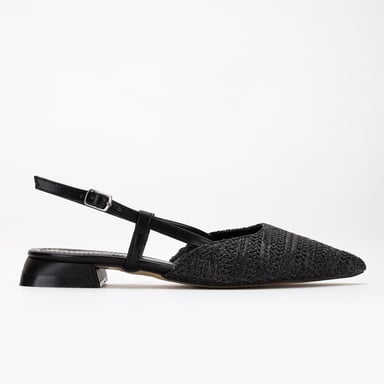 Riley Woven Slingback Flats