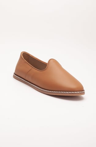 Dalya Leather Slip On Flats Women