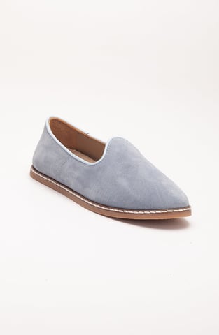 Istanbul Suede Leather Slip On Flats Women