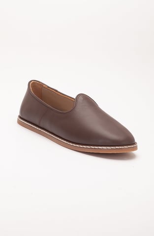 Dalya Leather Slip On Flats Women