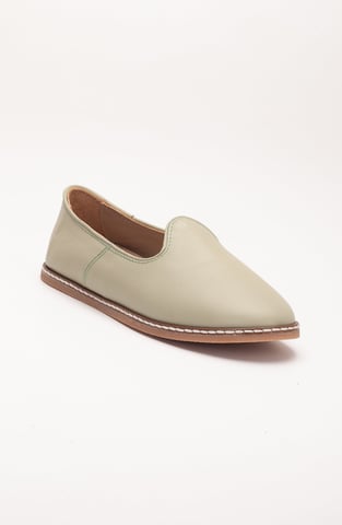 Dalya Leather Slip On Flats Women