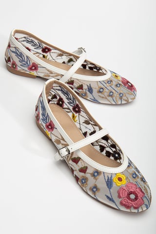 Fauna Mesh Mary Jane Flats