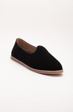 Istanbul Suede Leather Slip On Flats Women