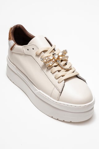 Laren Leather Buckle Sneakers Women
