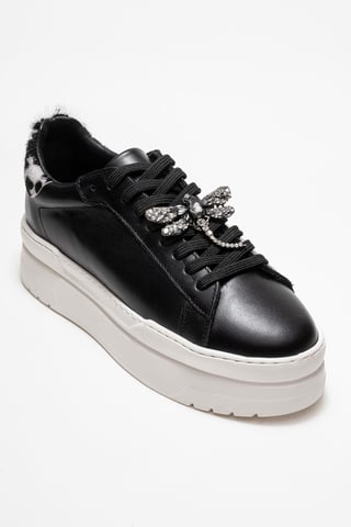 Laren Leather Buckle Sneakers Women
