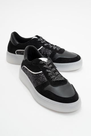 Felipe Glitter Leather Sneakers Women