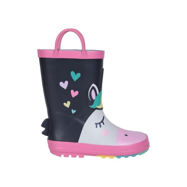 Mountain Warehouse Childrens/Kids Unicorn Wellington Boots (Dark Blue)