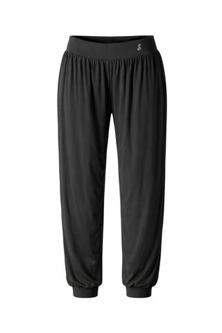 Relaxed Black Jogger Pants with Elastic Waist