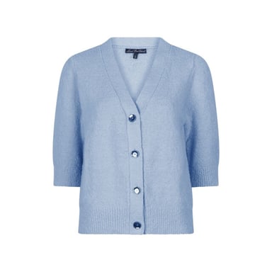 Red Button Popcorn vest l.blau