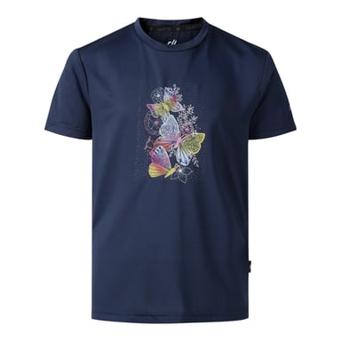 Dare 2B Childrens/Kids Amusing Butterfly Flowers T-Shirt (Navy)