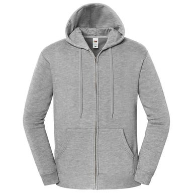 Fruit of the Loom Unisex Adult Iconic Premium Full Zip Hoodie (Athletic Heather)