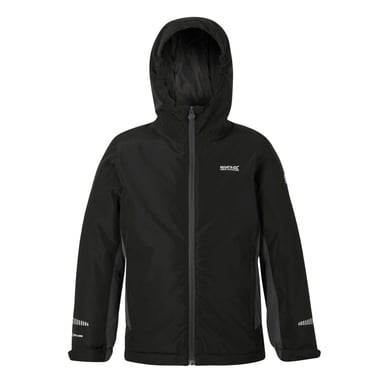 Regatta Childrens/Kids Hurdle Insulated Waterproof Jacket (Black/Seal Grey)