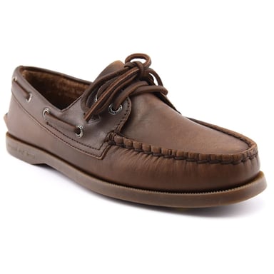 Sperry Authentic 2 Eye Boot Leren Dames Midden Bruin Boot Schoenen