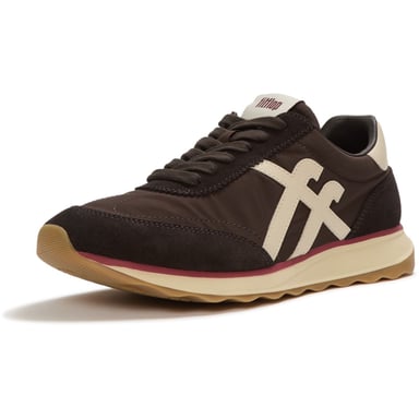 Fitflop Retro-Q FF Nylon Dam Sneakers i Chokladbrun/Parisbeige