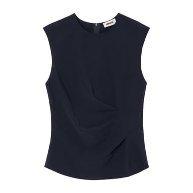 Zenggi Japanse crepe draped top tops x04-1002 643