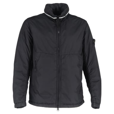 Stone Island Hidden Hood Jacket in Black Nylon
