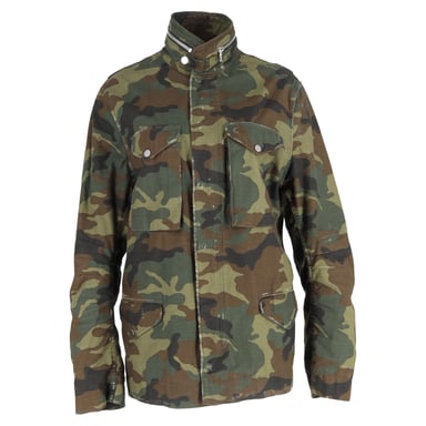 Amiri M-65 Camouflage-Print Field Jacket in Green Cotton