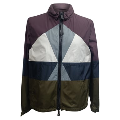 Valentino Garavani Zipped Windbreaker Jacket in Multicolor Polyester