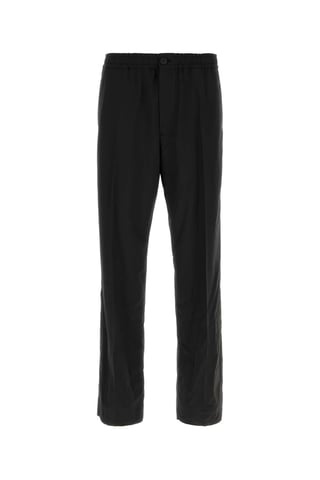 Black Wool Blend Pant
