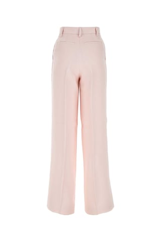 Light Pink Viscose Wide-leg Pant