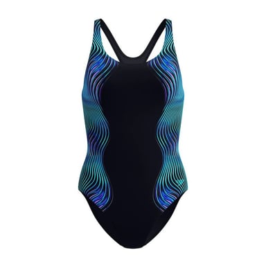 Speedo print medalist 1p wedstrijd badpak dames -