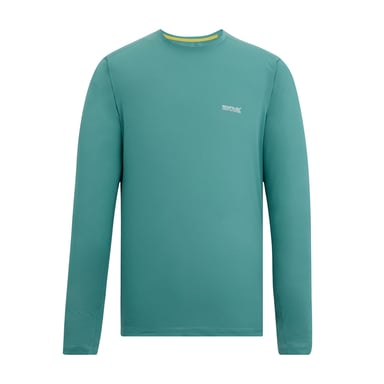 Regatta Mens Mindo Logo Long-Sleeved T-Shirt (Arctic)