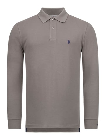 U.S. POLO ASSN. Men's Longsleeve Polo Shirt Made of Cotton Elastane