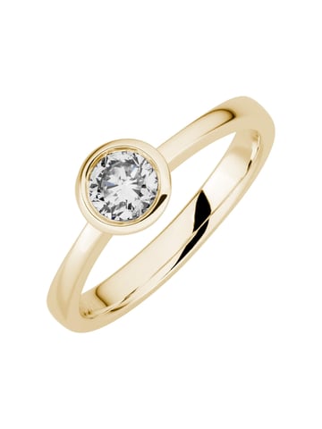 Lyomi Ring 585/- Gelbgold 1 synth. Diam. 0,50 ct.