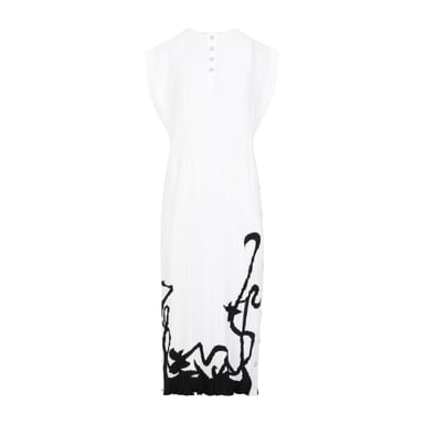 Sleeveless Pleated Midi Dress