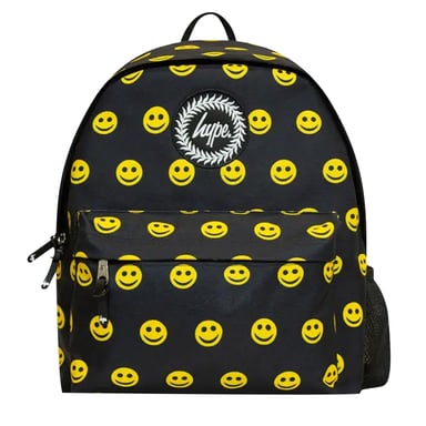 Hype Smile Iconic Zwart/geel Rugzak