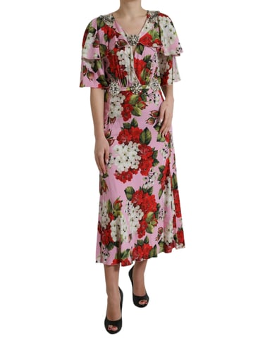 Bloemenzijde Jurk Model Middenlang