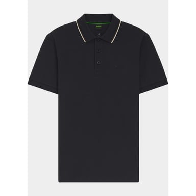 Men's Hugo Collared Neck Short Sleeve Regular Fit Shirt in Dark Blue