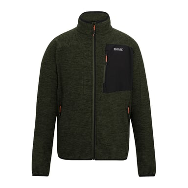 Regatta Mens Scaris Full Zip Fleece Jacket (Dark Khaki)