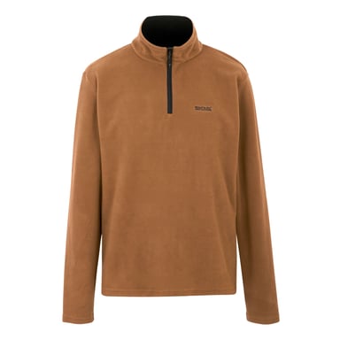 Regatta Great Outdoors Mens Thompson Half Zip Fleece Top för män (Nötbrun)