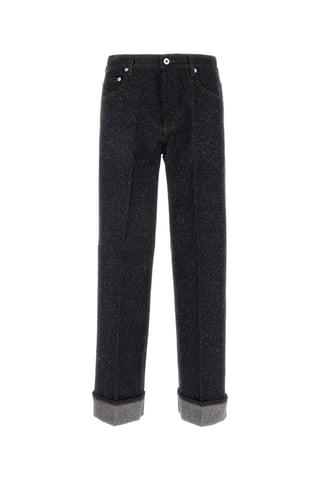 Melange Blå Denim Jeans