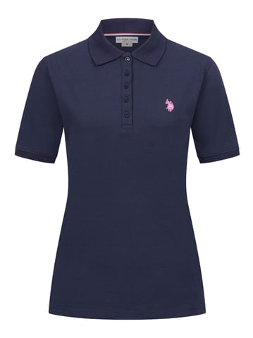 U.S. POLO ASSN. Women's Polo Shirt Short Sleeve Made of Cotton Elastane