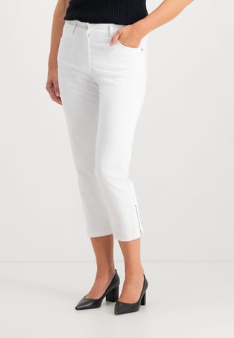 Kora Coloured Light Denim Ankle Jeans | Optical White