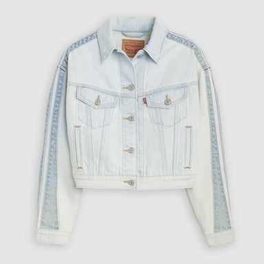 Dames Levi's truckerjack uit de jaren 90 in blauw