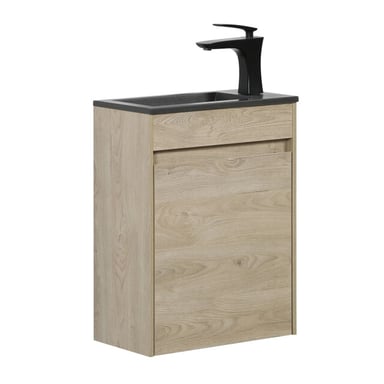 Badplaats Toiletmeubel sinta 40 x 22 cm kastanje fonteinmeubel met
