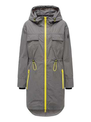 Marikoo women’s transitional coat Trüffelbonbon with hood
